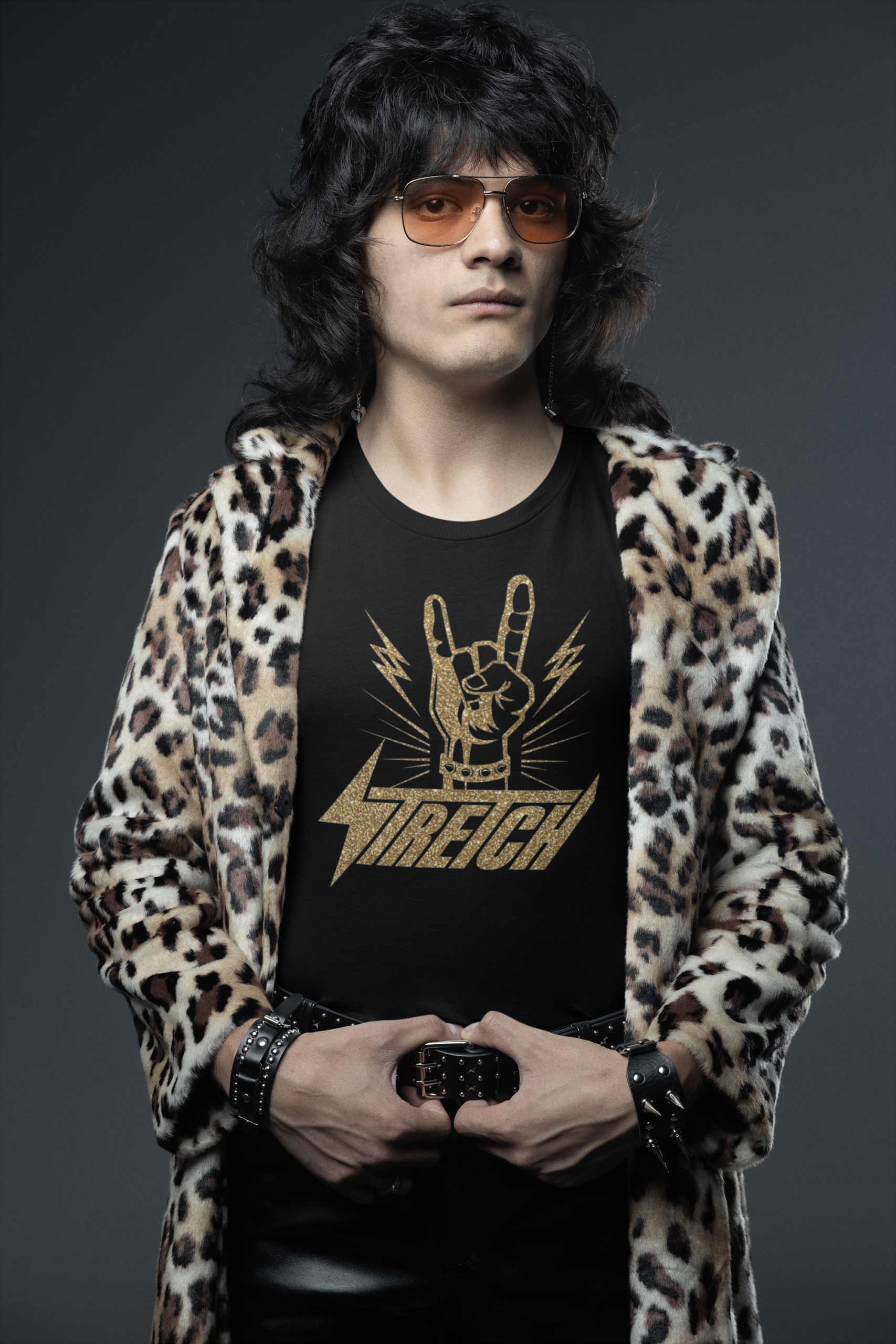 Special Edition “Rock Horns” Tee – Black & Gold