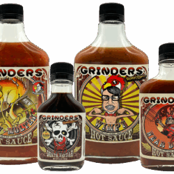 Grinders Signature Hot Sauce 4-Pack - Gift Set