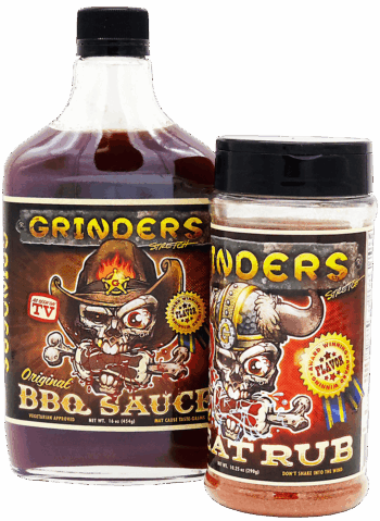 GRINDERS BBQ COMBO: Sauce & Meat Rub - It’s a “2 FER’ DEAL”