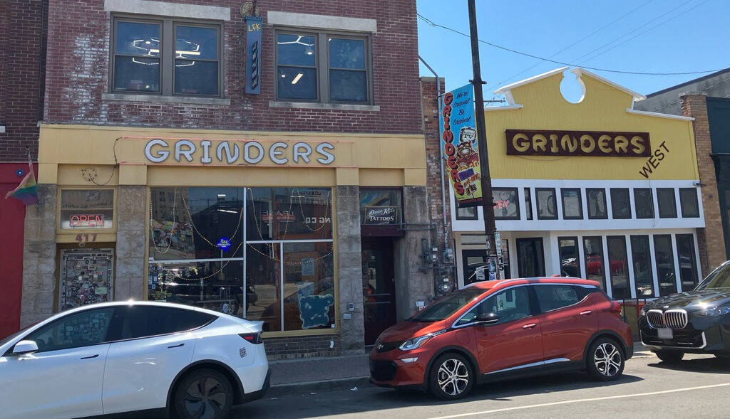 Image of the front of Grinders East & West