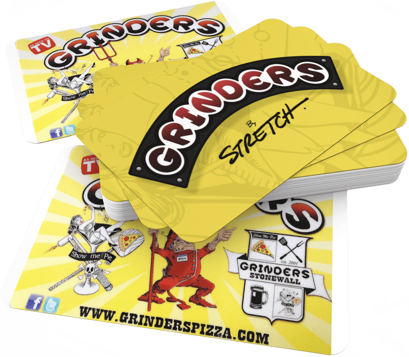 Stack of Grinders Gift Cards
