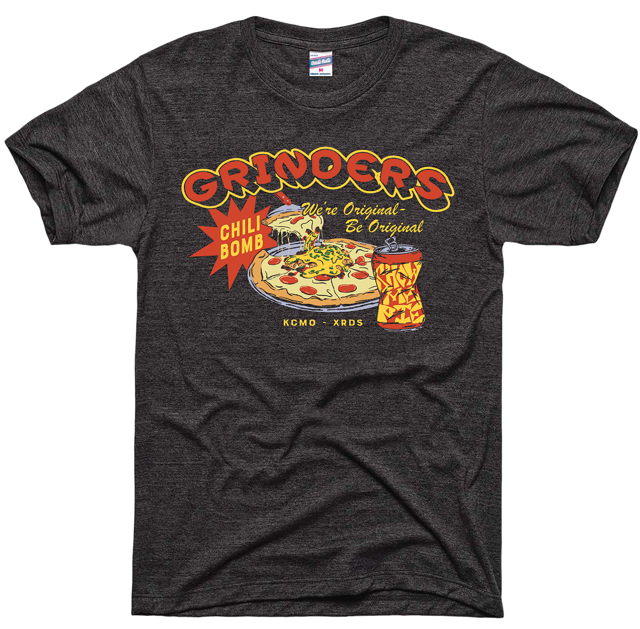 Chili Bomb Tee – Charlie Hustle Collab – Gray