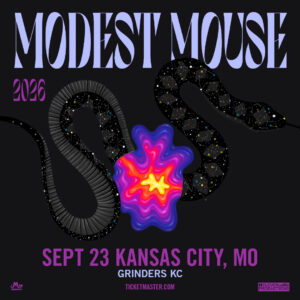 Flyer for Modest Mouse at Grinders KC Event Venue on Sep 23