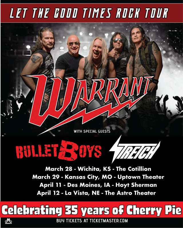 Flyer for STRETCH playing with Warrant